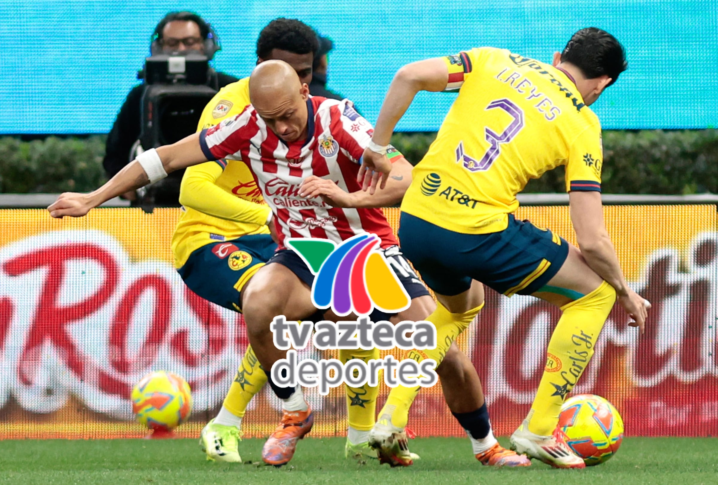 CIUDAD DE MÉXICO (MÉXICO), 13/09/2025.- Cobertura oficial de TV Azteca 7 EN VIVO GRATIS para ver el partido entre Chivas de Guadalajara y Club América este sábado 13 de septiembre por la fecha 8 del Torneo Apertura de la Liga MX desde el Estadio Ciudad de los Deportes de la CDMX. Foto de Ulises Ruiz para AFP