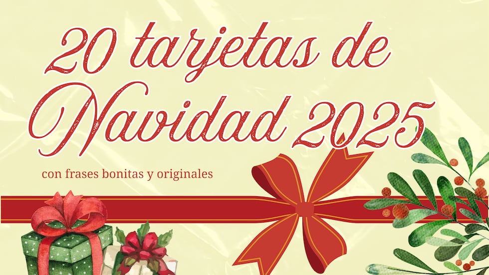 Descubre tarjetas digitales de Navidad 2025 con frases tiernas y originales para enviar por WhatsApp o redes sociales. | Crédito: Canva / Composición Mix