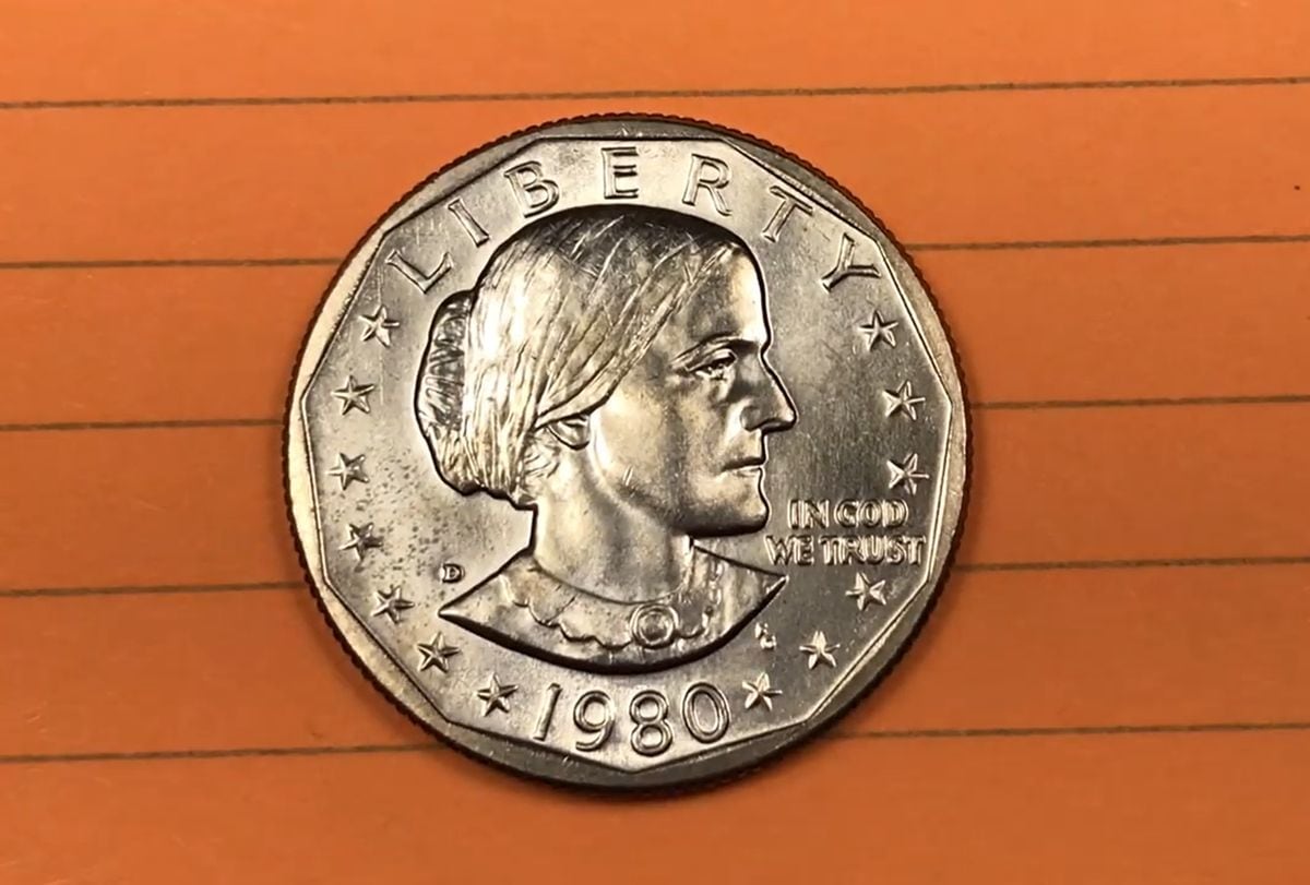 El anverso de la moneda de US$1 de 1980 (Foto: DC Coin World / YouTube)