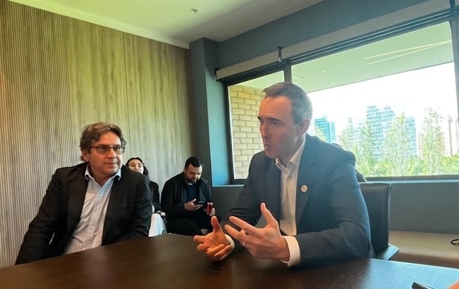 CEO de Parque Arauco, Eduardo Pérez Marchant, durante la presentación de la visión de Parque Arauco al 2030, realizado en Chile.