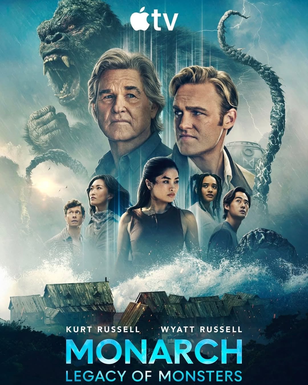 El póster de la temporada 2 de "Monarch: Legacy of Monsters", serie desarrollada por Chris Black y Matt Fraction (Foto: Warner Bros. Discovery / Apple TV+)