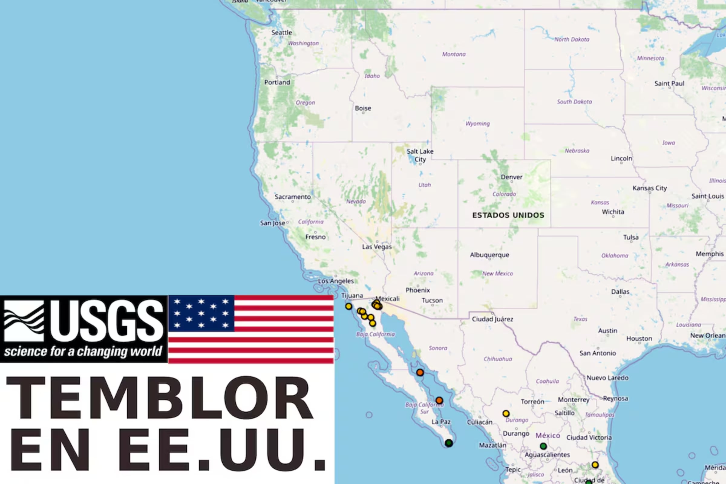Consulta cuál fue el último temblor en Estados Unidos este 25 de marzo de 2026, con la hora exacta, magnitud y epicentro del último sismo según el USGS. (Foto: Imagen creada por El Comercio MAG)