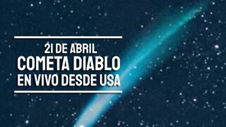 Hora exacta y dónde se vio el Cometa Diablo desde USA vía NASA TV