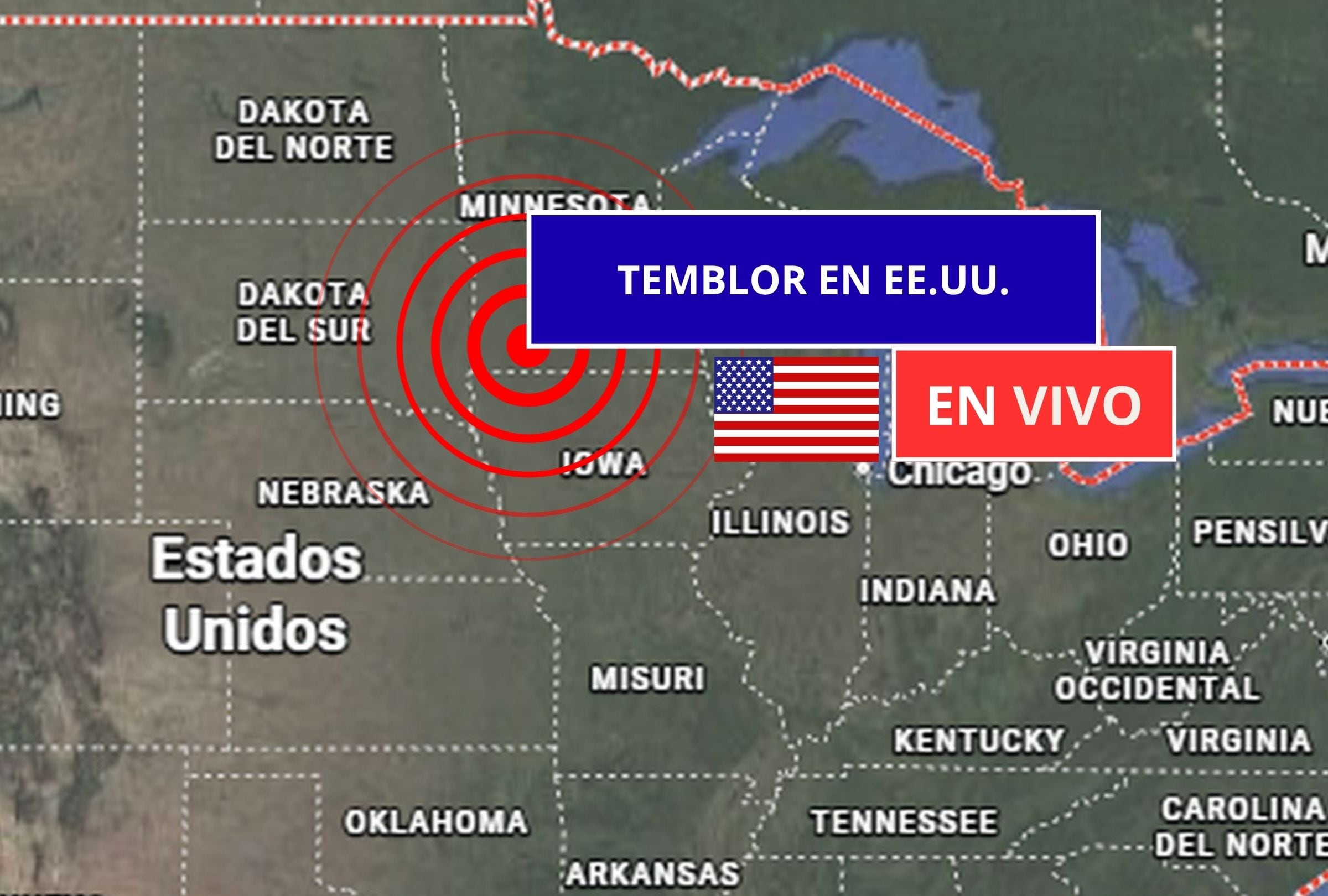 Sigue el reporte oficial del Servicio Geológico de Estados Unidos (USGS, por sus siglas en inglés) sobre los últimos temblores registrados en EE.UU. hoy, 05 de mayo de 2026. (Imagen creada con foto de Google Maps para Gestión Mix)