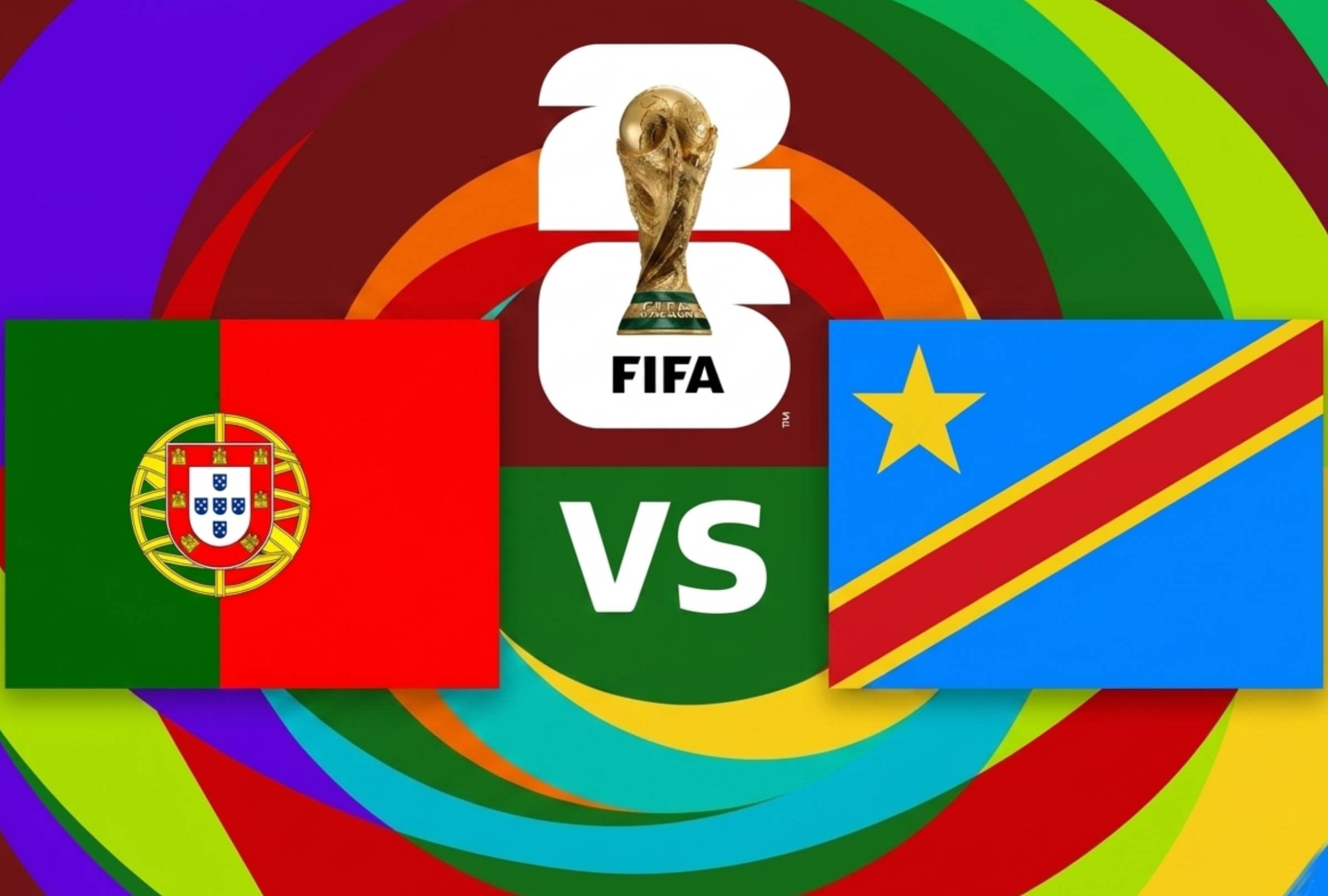Houston, Texas (ESTADOS UNIDOS), 17/06/2026.- Canales para ver EN VIVO y GRATIS Portugal vs. RD Congo con Cristiano Ronaldo este miércoles 17 de junio por la Jornada 1 del grupo k del Mundial 2026 en el Estadio Houston, Texas. FOTO: Composición de Jesús Yupanqui.