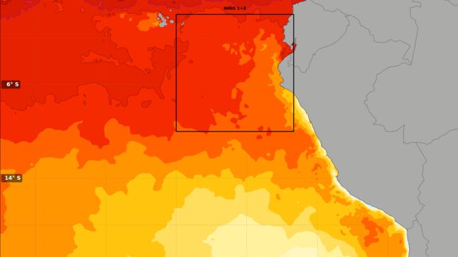 Senamhi, informó que, durante los últimos 3 días, la Temperatura Superficial del Mar frente a Tumbes viene superando los 26°C. (Foto: Senamhi)