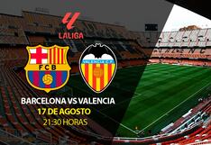 Barcelona gana 2-1 a Valencia con doblete de Lewandowski en la primera jornada de LaLiga