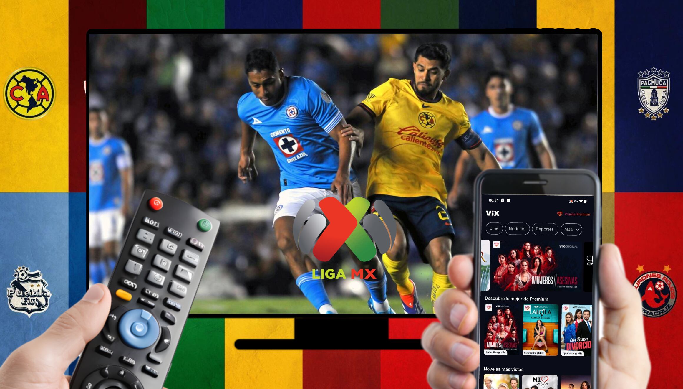 Canales de televisión y plataformas online para seguir el partido entre América y Cruz Azul este sábado 12 de abril por la jornada 12 del Torneo Clausura de la Liga MX 2025 (Foto: AFP)