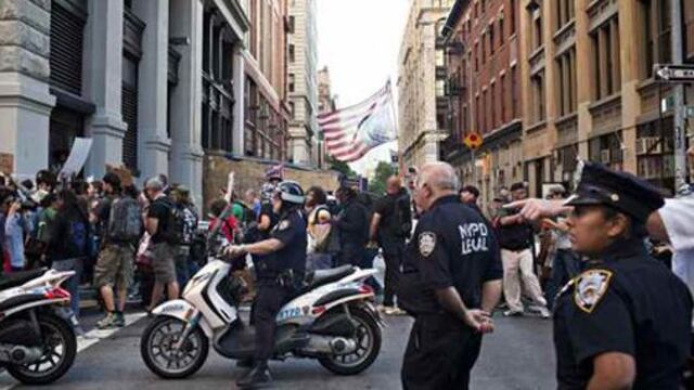 Occupy Wall Street celebra aniversario con protesta en Nueva York