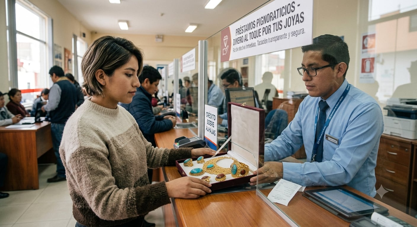 La tasa de interés anual del crédito pignoraticio fluctúa entre 65% y 70% en la Caja Metropolitana de Lima. (Imagen: Gemini)