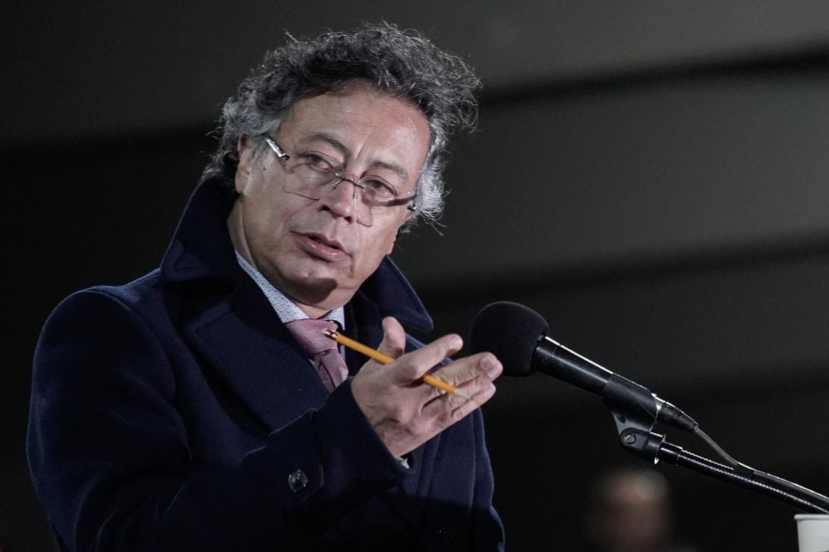 Gustavo Petro convocó este miércoles marchas en todo el país en rechazo a las amenazas de Trump. Foto: Sergio Yate / AFP