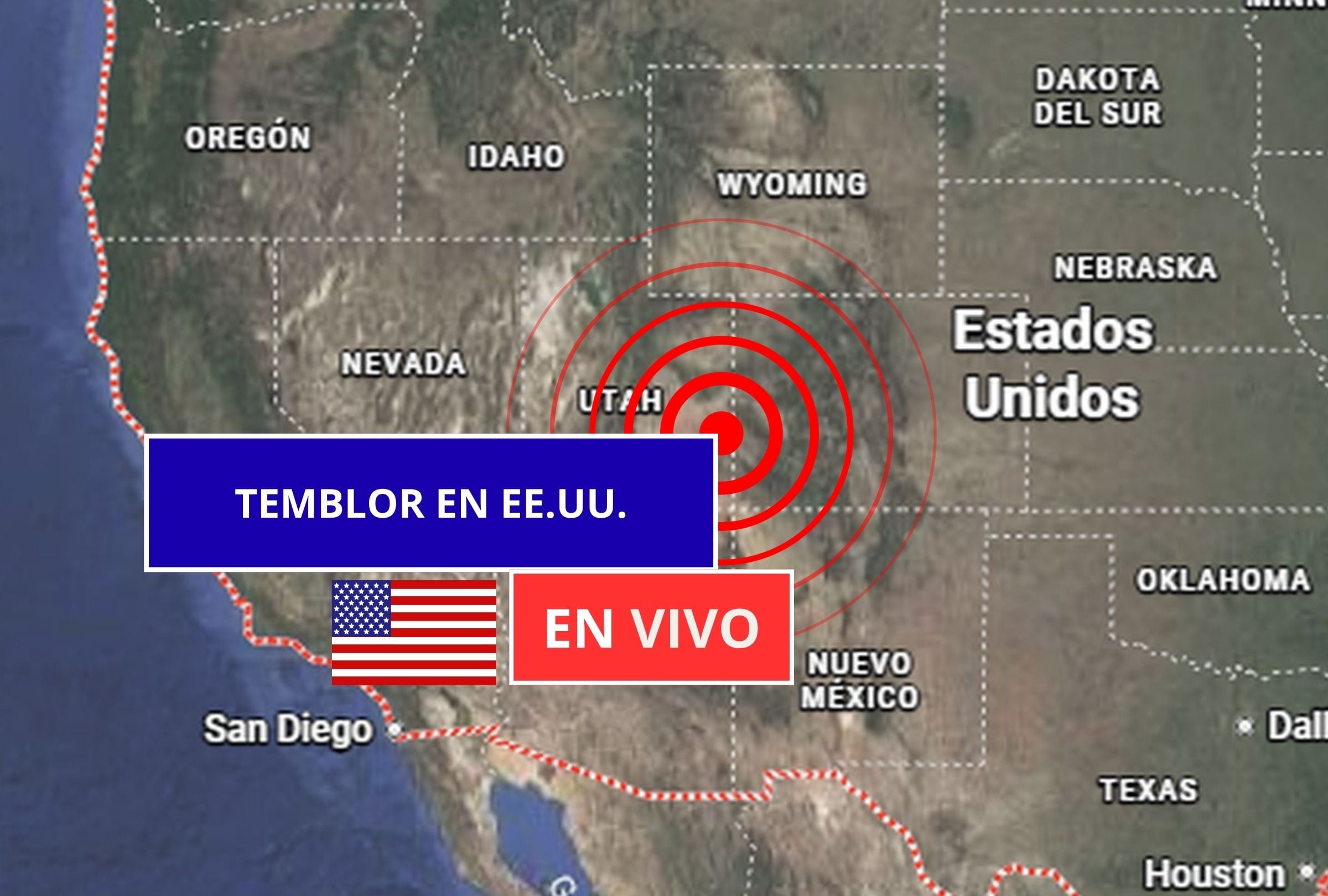 Sigue el reporte oficial del Servicio Geológico de Estados Unidos (USGS, por sus siglas en inglés) sobre los últimos temblores registrados en EE.UU. hoy, 25 de junio de 2026. (Imagen creada con foto de Google Maps para Gestión Mix)