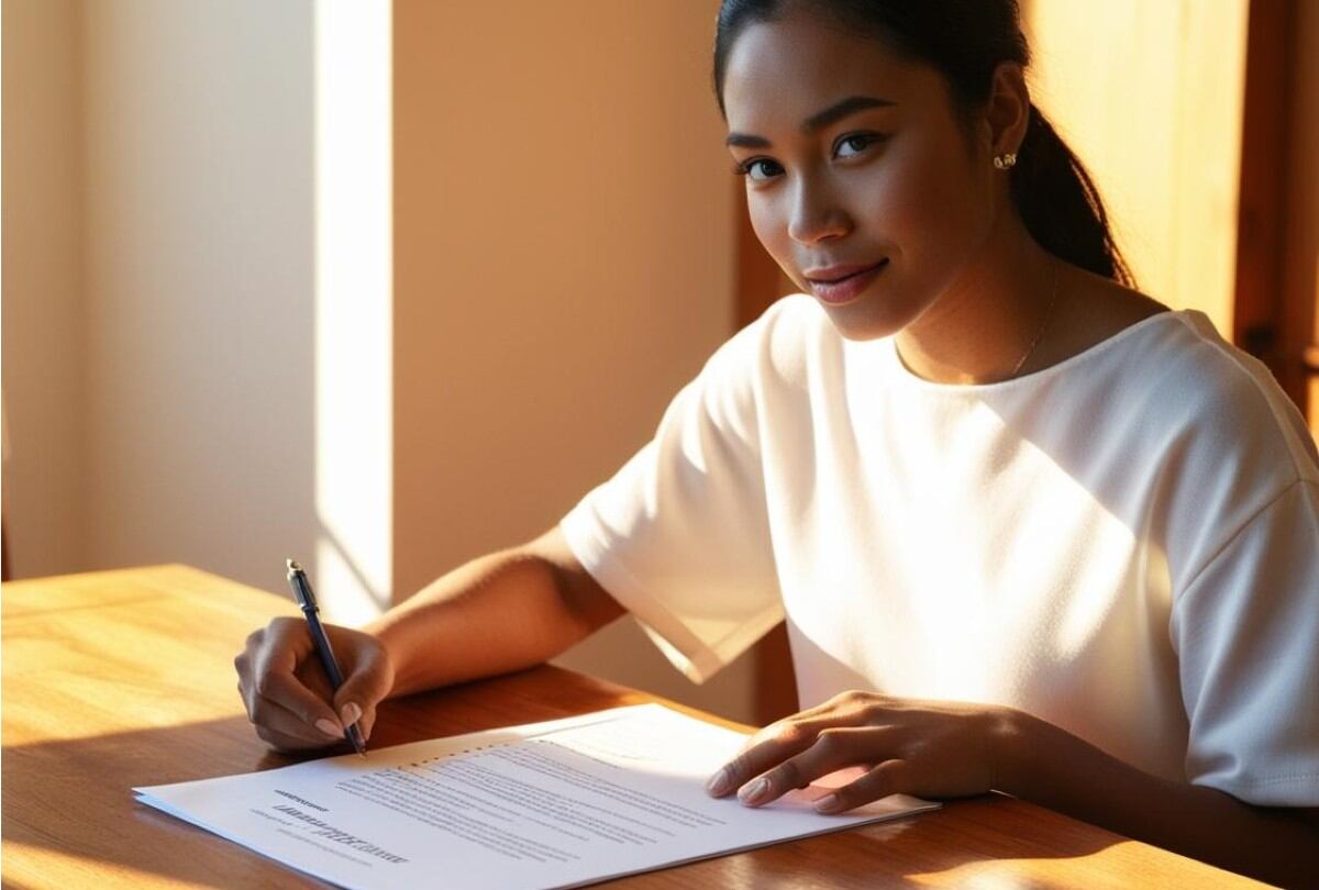 Imagen referencial de una joven redactando su curriculum. (Foto: Gestión | Canva)