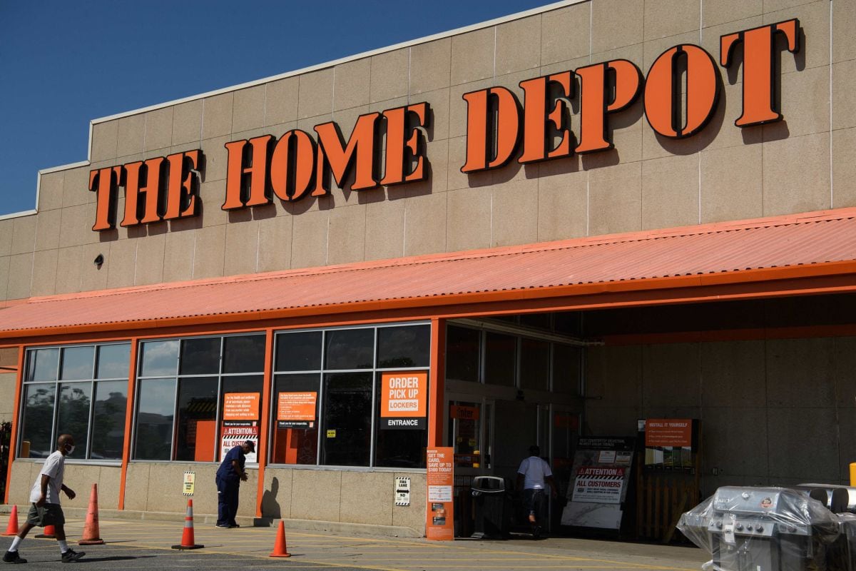 Los exteriores de un Home Depot en Washington. (Foto: AFP)