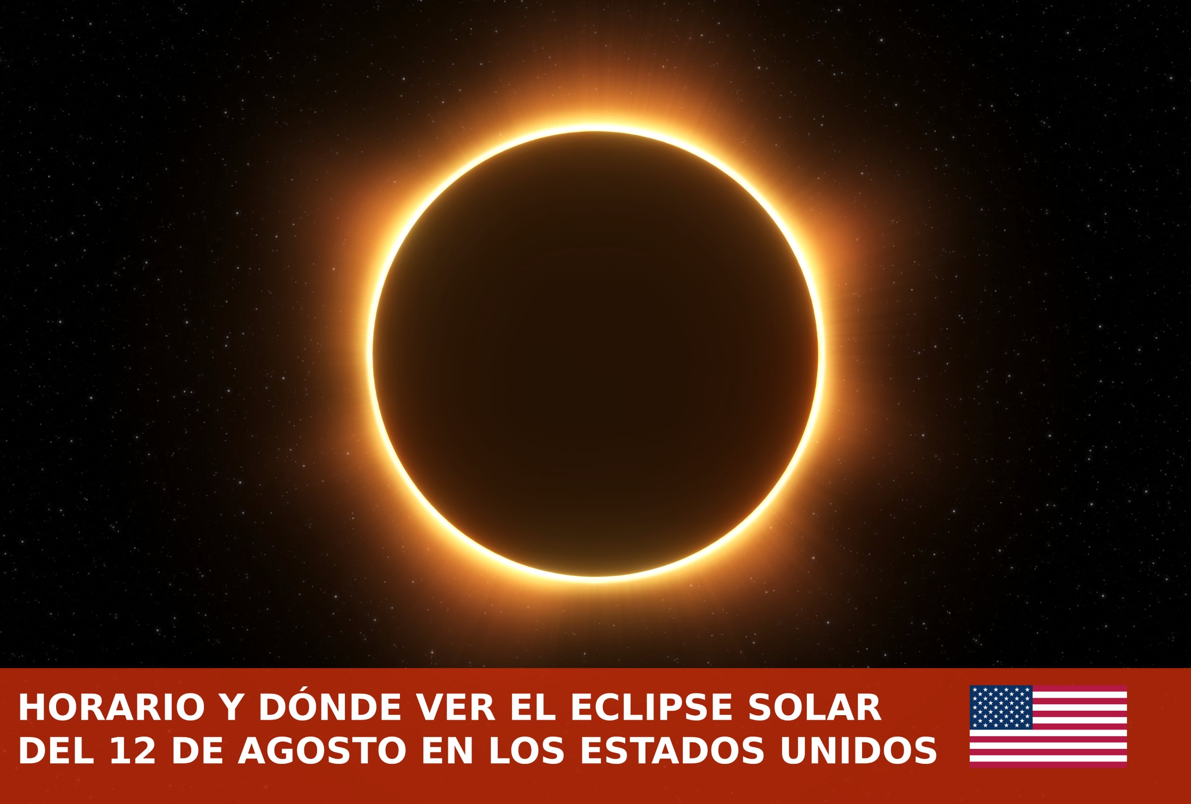 NYC, NUEVA YORK (ESTADOS UNIDOS), 12/08/2026.- Eclipse solar en Estados Unidos EN VIVO este 12 de agosto: conoce los horarios, ciudades donde se verá, máximo del eclipse y cómo verlo online. FOTO DE MARTIN FERRIZ PARA ISTOCK Y GETTY IMAGES