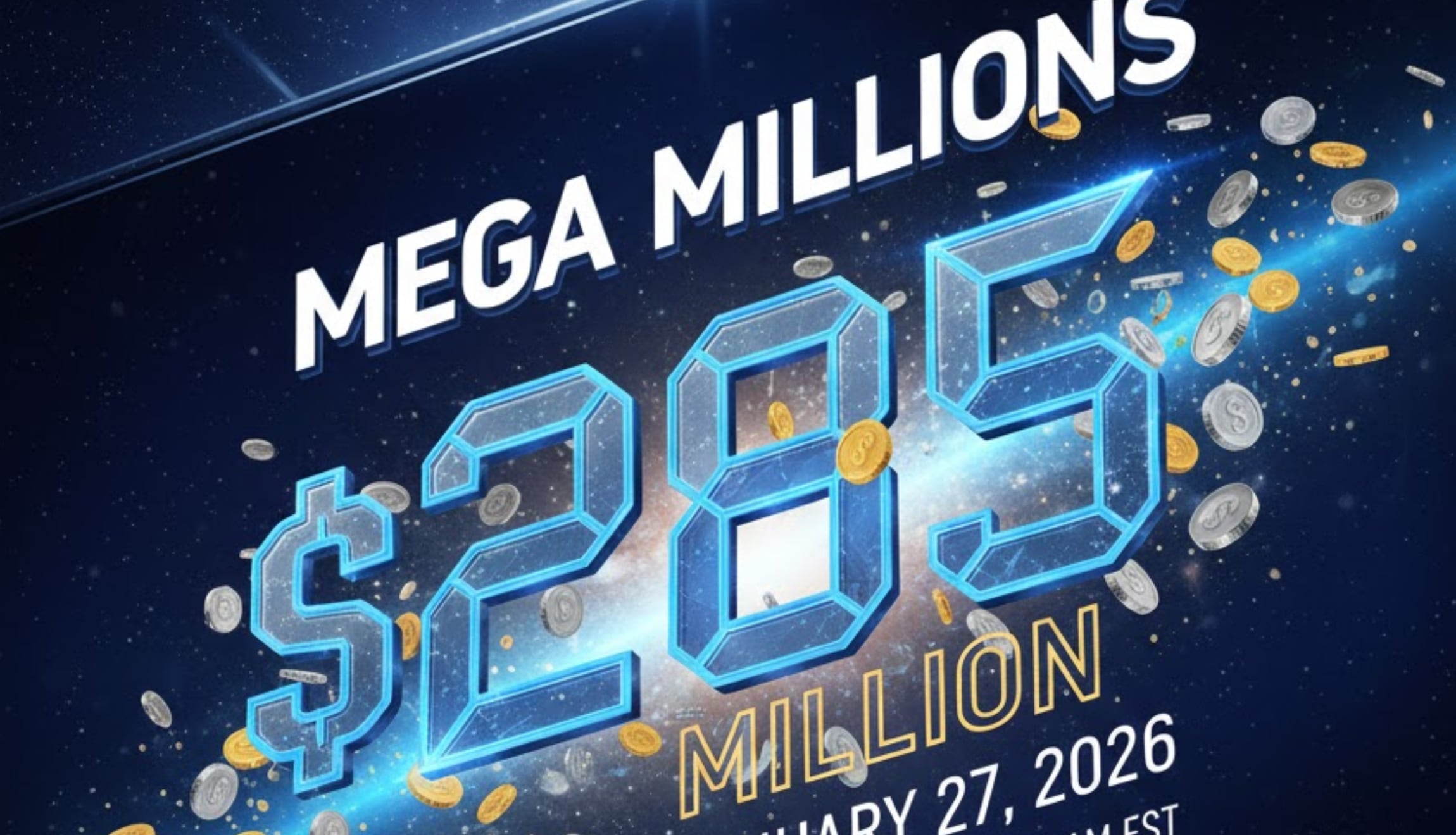 Consulta quién ganó el Mega Millions de este martes 27 de enero 2026, con los resultados y números ganadores del sorteo. (Foto: Imagen creada por Gestión Mix utilizando la IA de Gemini)