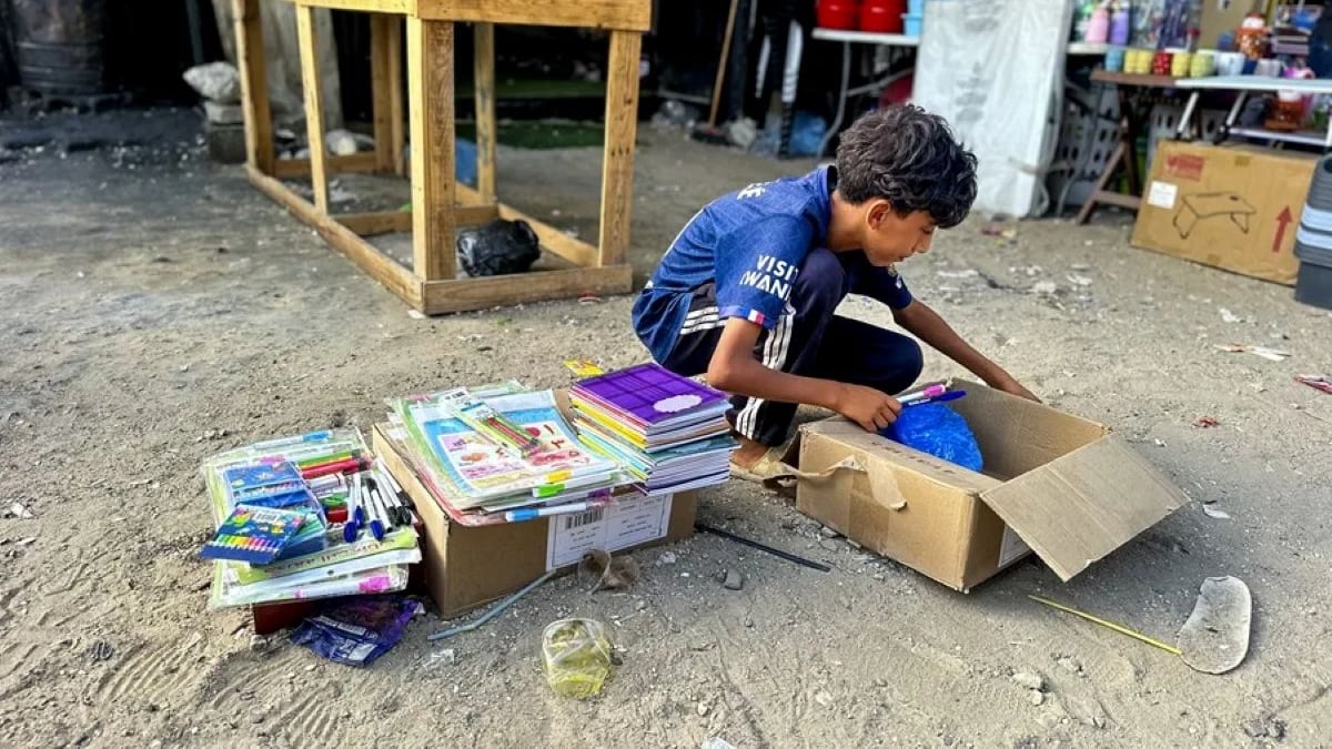 Gaza inicia otro año escolar en medio de la guerra: alumnos llevan tres años sin estudiar