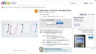 eBay retira subasta de un Google Glass que alcanzó los US$ 15 mil