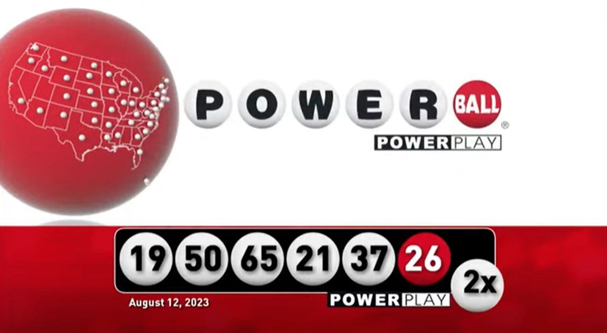 Los números ganadores de la lotería de este sábado 12 de agosto (Foto: Powerball)