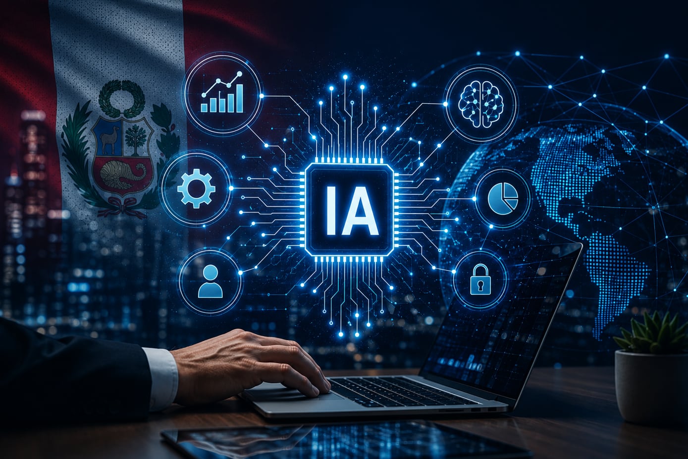 ¿Cómo avanza la inteligencia artificial en Perú? Un estudio de PwC revela más inversión empresarial, pero también desafíos para escalar la IA. (Foto: ChatGPT)