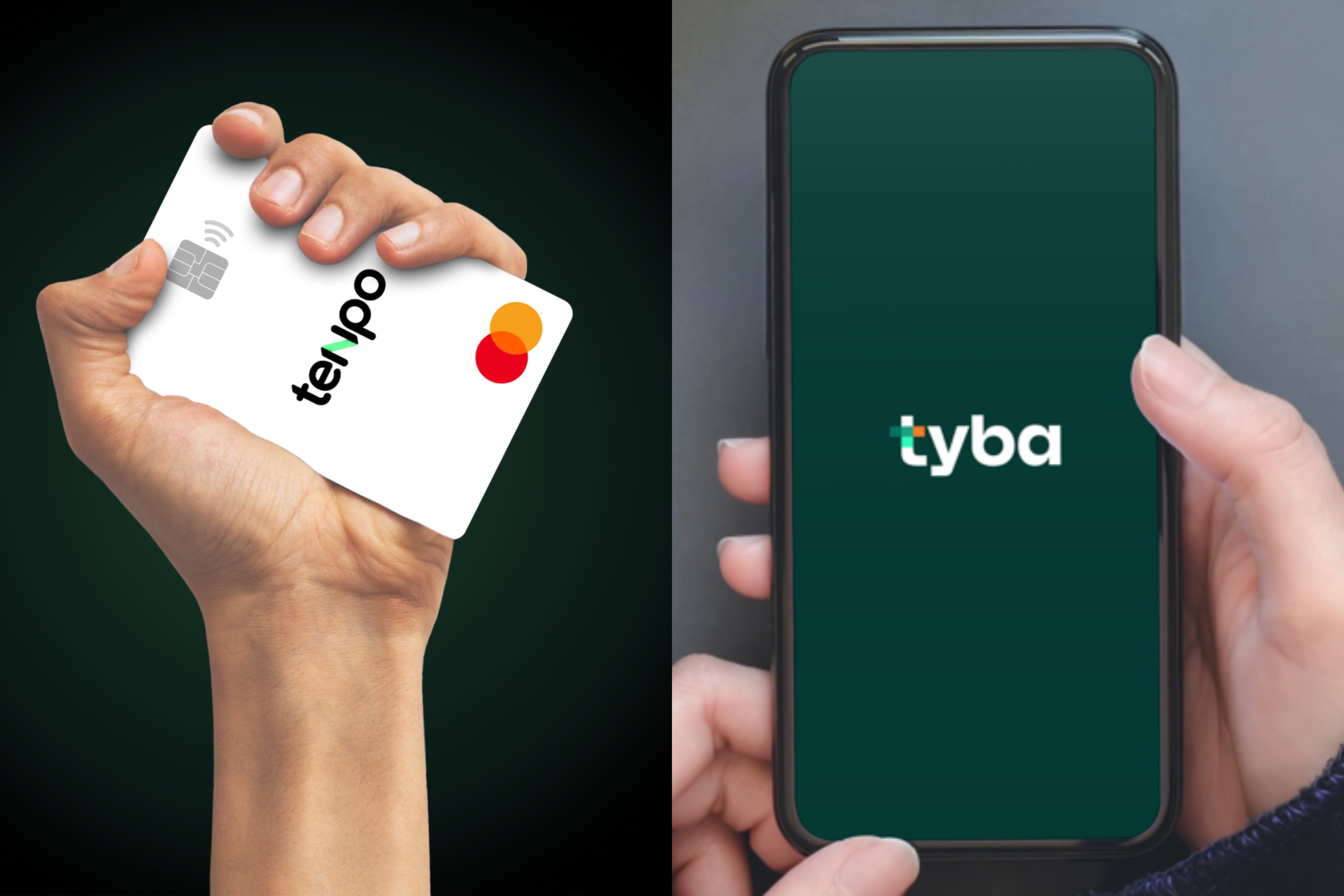 Tenpo y Tyba, dos de los productos estrella del portafolio de Krealo, el Corporate Venture Capital de Credicorp. (Foto: imágenes tomadas de las web de Tenpo y Tyba)