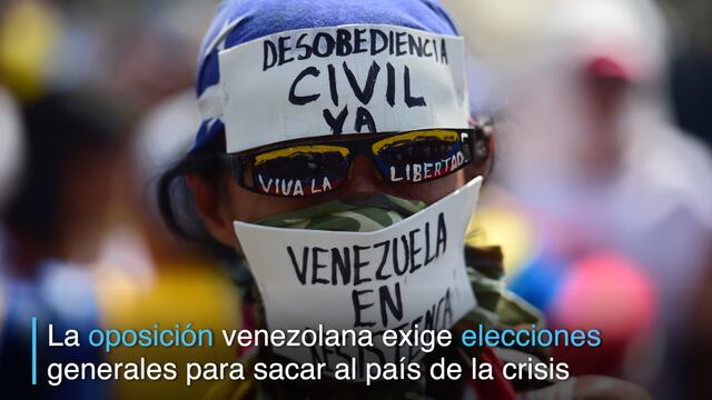 Oposición venezolana aumenta presión contra Maduro en nueva protesta