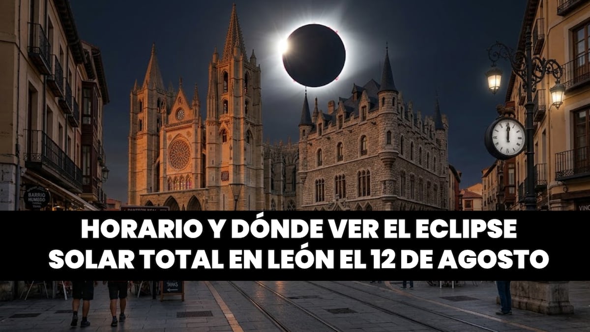 Horario y dónde ver EN DIRECTO el eclipse solar total hoy, 12 de agosto, en León