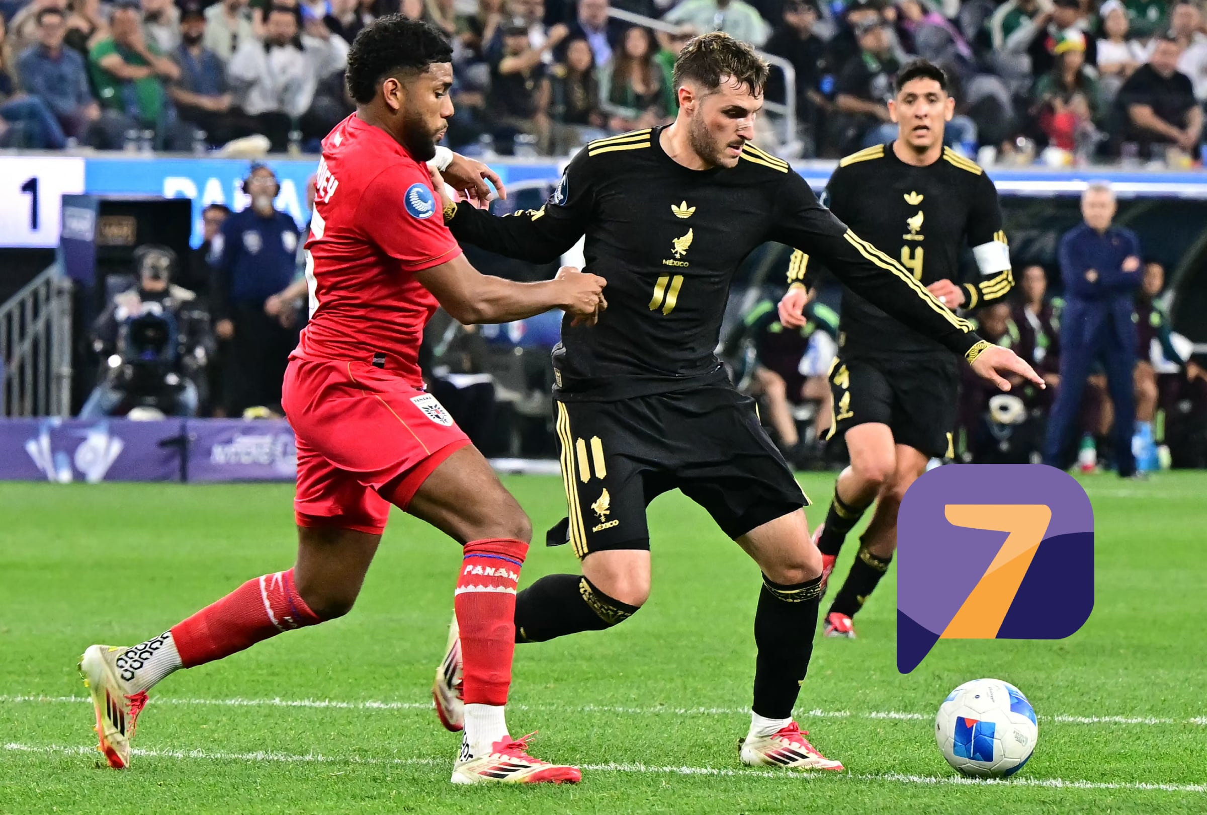 CIUDAD DE PANAMÁ (PANAMÁ), 22/01/2026.- Cobertura oficial de TV Azteca 7 EN VIVO GRATIS para ver el partido entre México y Panamá este jueves 22 de enero por amistoso previo al debut a la Copa Mundial de la FIFA 2026 . FOTO DE FREDERIC J. BROWN PARA AFP