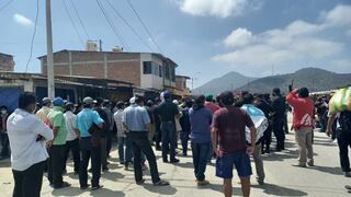 Cañete: Agricultores de camote bloquearon la carretera Panamericana Sur