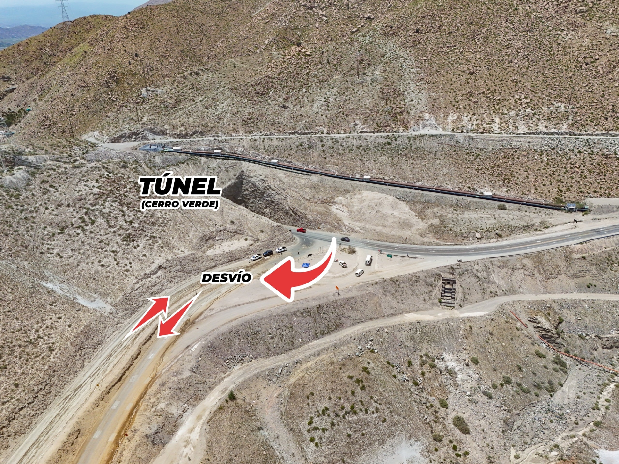 Variante Uchumayo- vía alterna Foto: Gobierno Regional de Arequipa