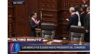 Luis Iberico es elegido nuevo presidente del Congreso