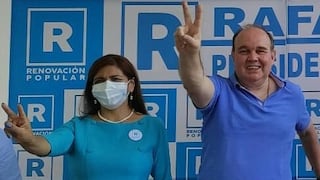 Rafael López Aliaga anuncia que Neldy Mendoza no va más en la plancha presidencial