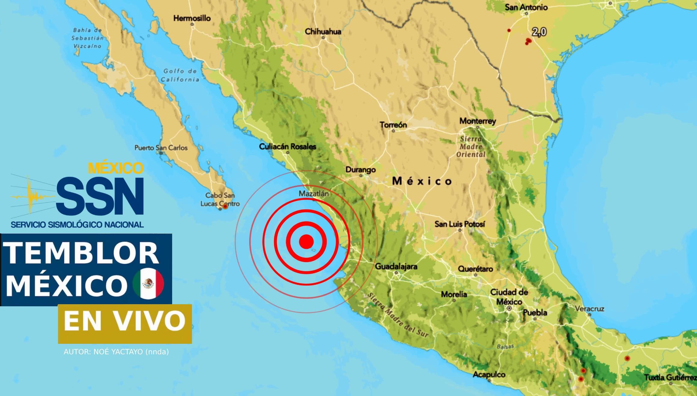 Te comparto los datos exactos sobre dónde y a qué hora fue el último temblor registrado hoy en Oaxaca, Jalisco, Guerrero, Colima, Chiapas y otros estados de México, según el reporte del Servicio Sismológico Nacional (SSN). (Foto: SSN)
