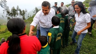 Crece el apoyo a Ollanta Humala y a su esposa en el centro del país