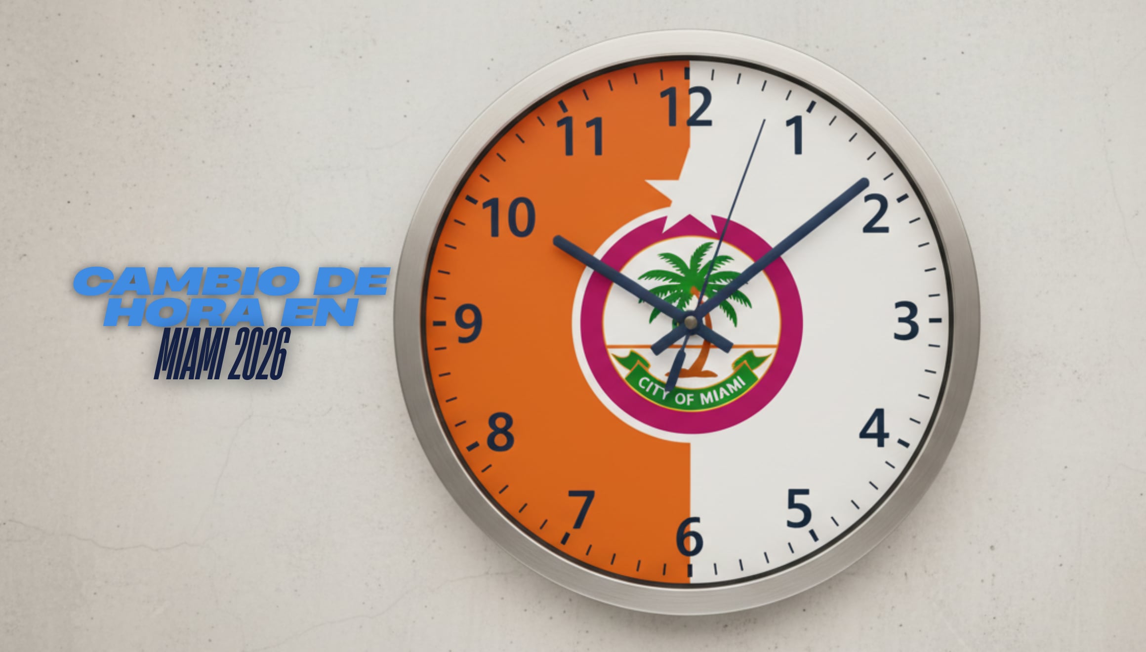 Miami se prepara para el cambio: descubre la fecha exacta y a qué hora ajustar tu reloj este 2026. Asegúrate de saber en qué partes de la ciudad aplica el horario de verano para estar siempre a tiempo. | Imagen creada por Gestión Mix usando la IA de Gemini / Composición GEC