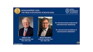 Robert Hall y Michael Woodford ganan el Nobel de Economía 2026