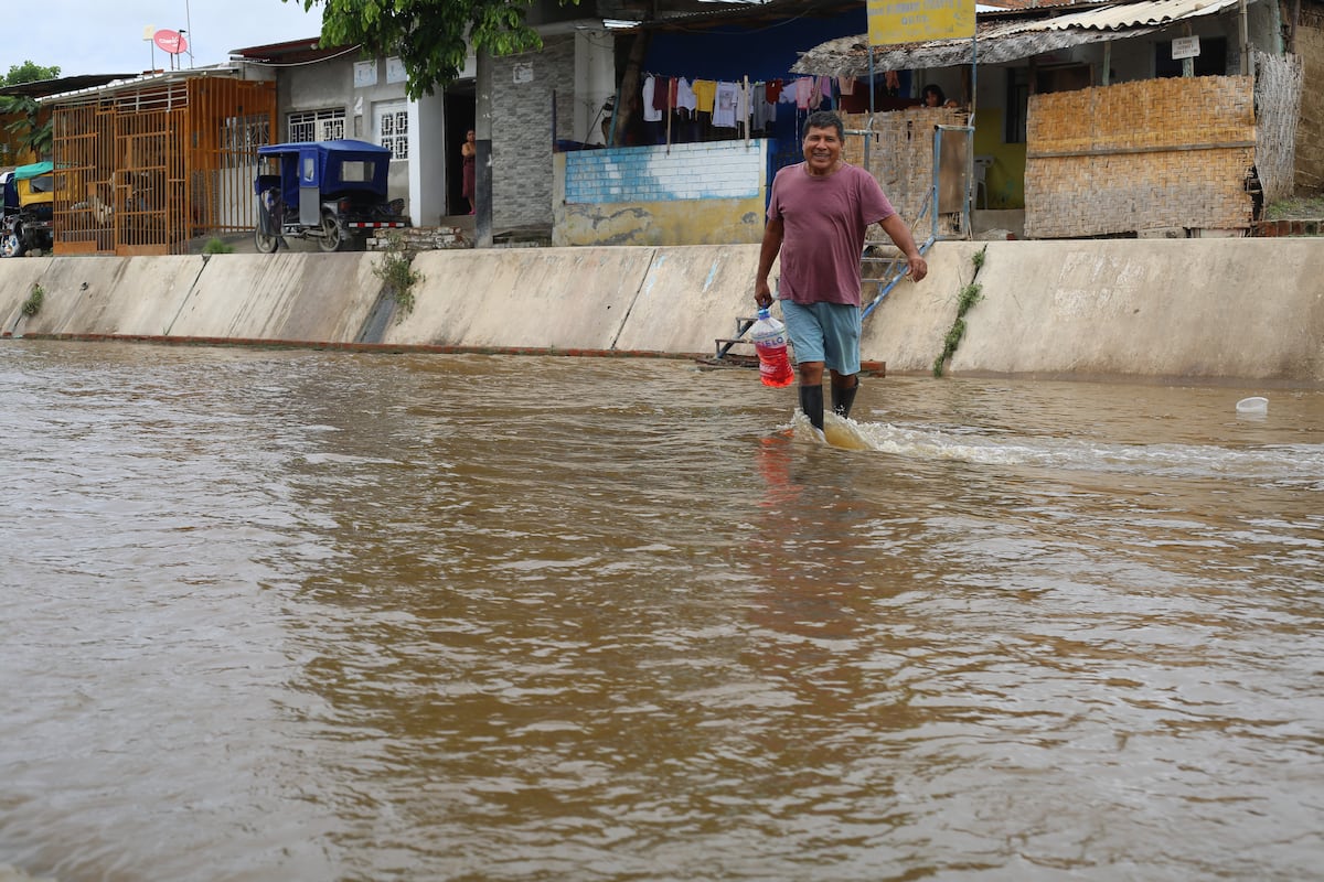 Se empiezan a registrar las primeras inundaciones por efecto de El Niño en el norte del Perú. Foto: Eddyn Nole