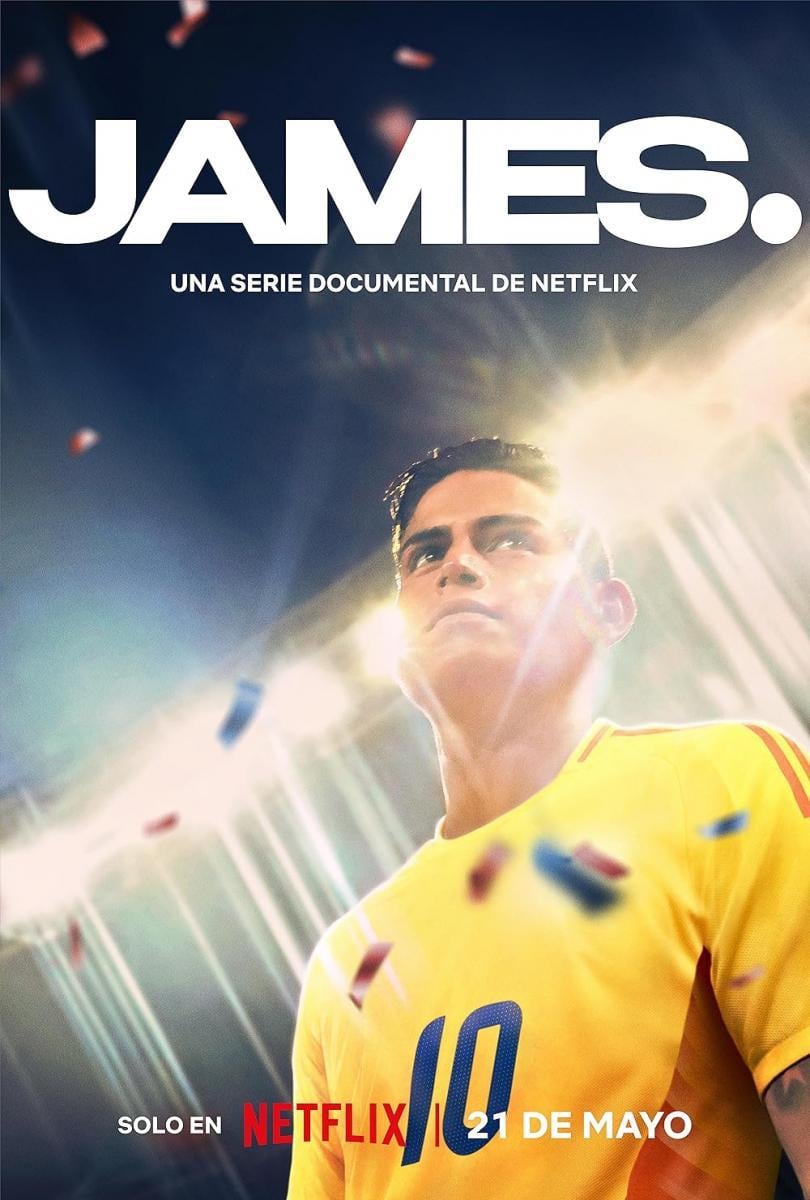 El póster de "James.", serie documental del director Simon Brand que se desarrolla a lo largo de tres episodios (Foto: Imaginer Films / Netflix)