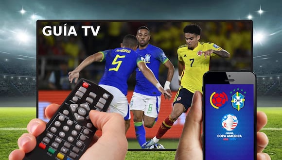 Lista de canales de televisión y plataformas streaming para ver Colombia vs. Brasil por la jornada 3 del grupo D de la Copa América 2024. (Foto: AFP)