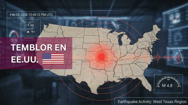 Temblor en EE.UU. EN VIVO hoy, 20 de febrero 2026: hora exacta, magnitud y dónde fue el epicentro del último sismo