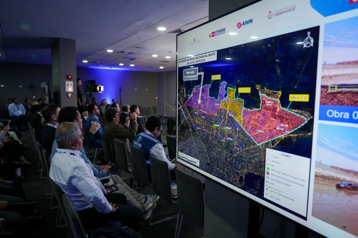 La ANIN presentó el proyecto definitivo de drenaje pluvial para Chiclayo, que contempla una inversión superior a los S/ 1,600 millones. Foto: ANIN.