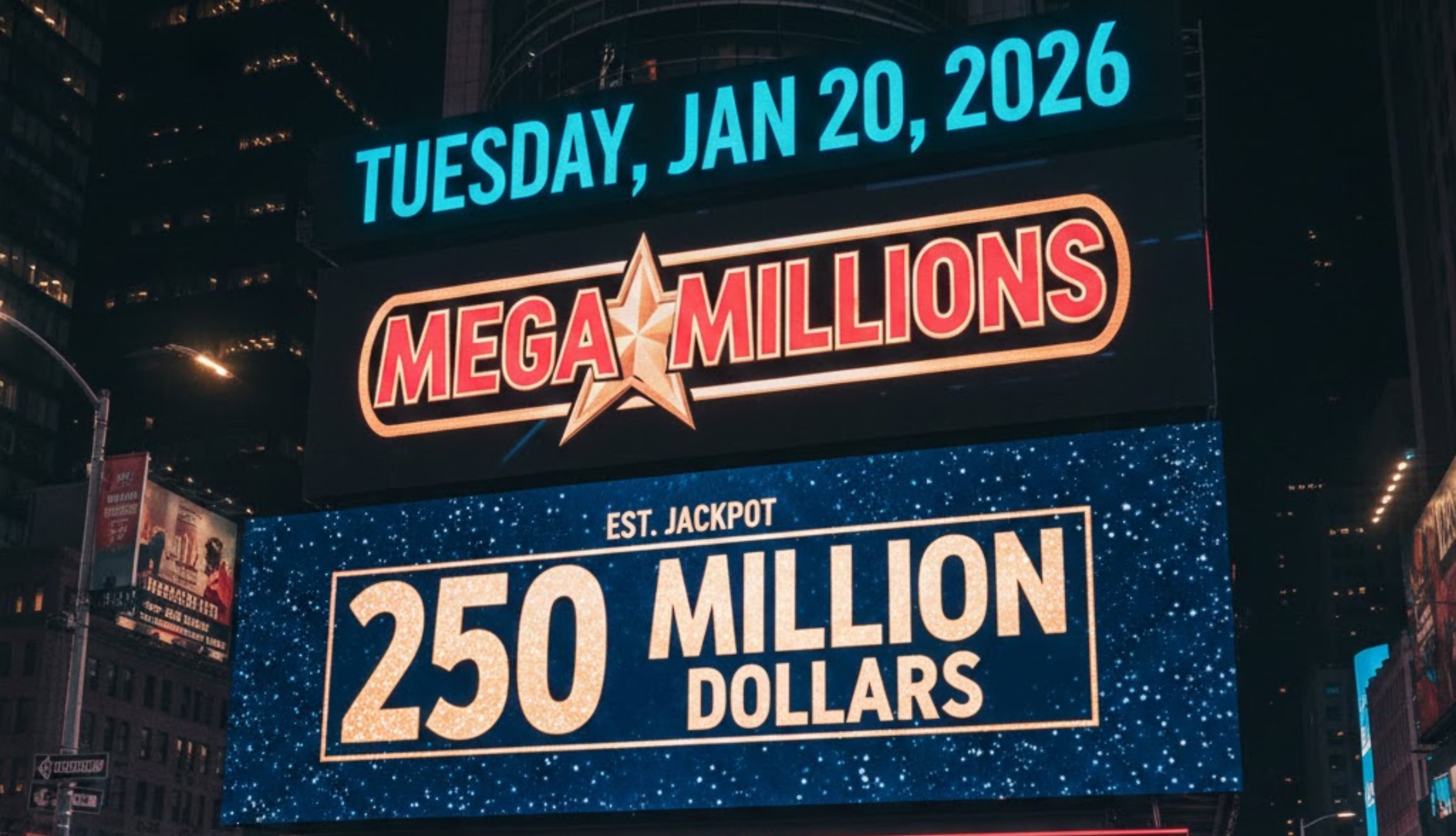 Consulta si alguien ganó el Mega Millions de este martes 20 de enero de 2026, que cuenta con un premio mayor de 250 millones de dólares. (Foto: Imagen creada por Gestión Mix utilizando la IA de Gemini)