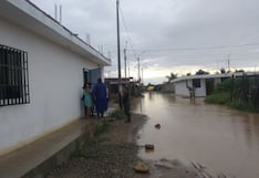 Balneario de Máncora soporta lluvia intensa y una tormenta eléctrica