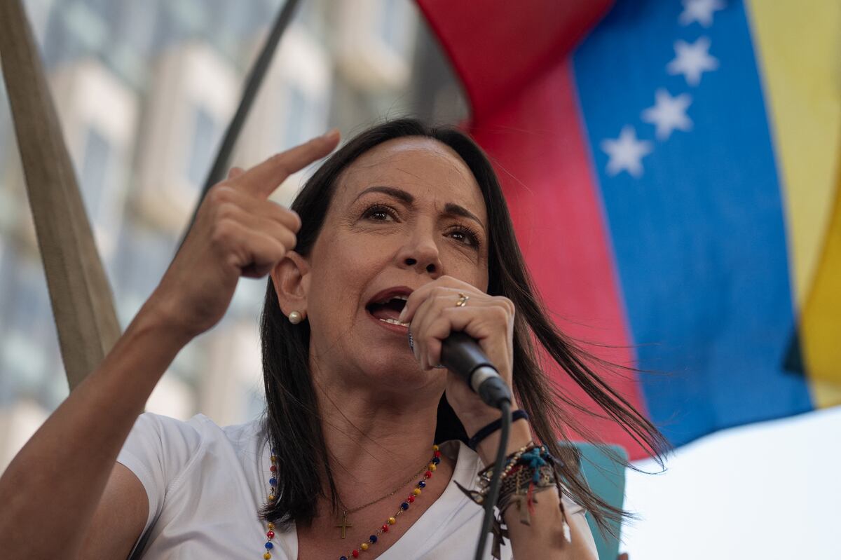 María Corina Machado. (Foto de Gabriela Oraá / AFP).