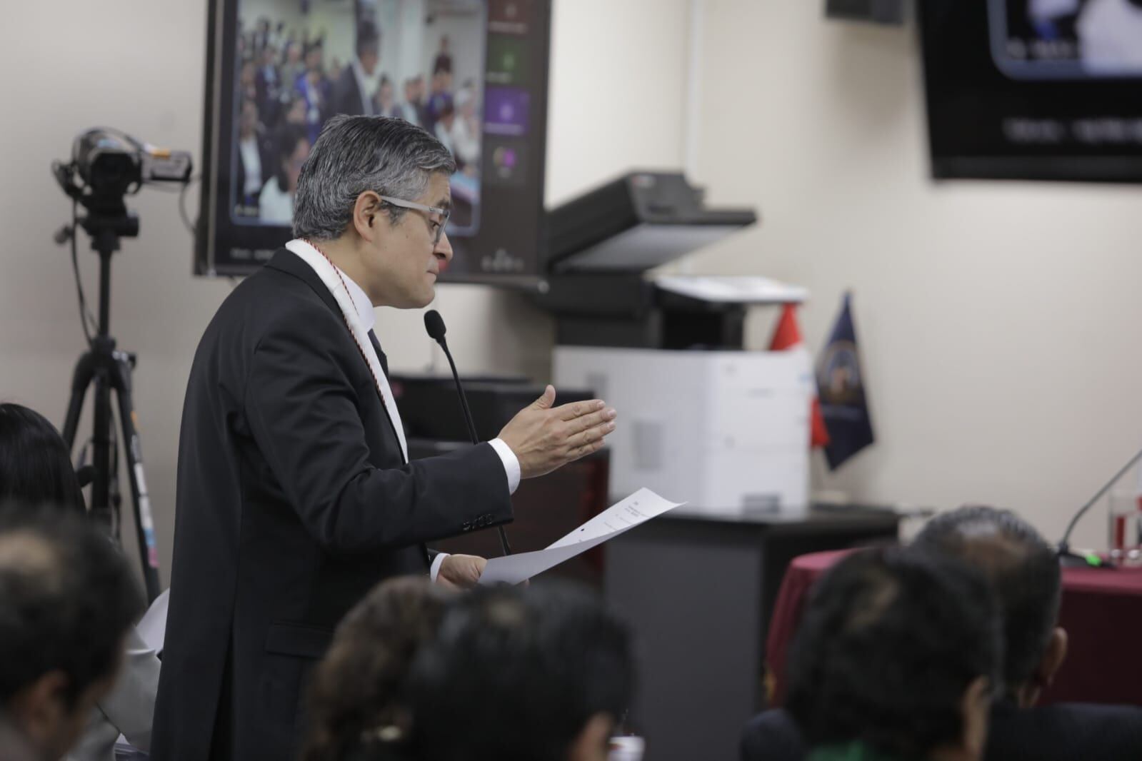 El fiscal José Domingo Pérez sustentó su acusación contra Susana Villarán. (Foto: Britanie Arroyo / @photo.gec)