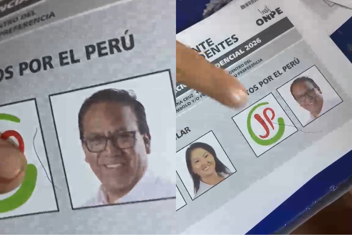 Se encontraron diversas cédulas de votación marcadas en algunos locales de Lima Metropolitana. Foto: El Comercio / Composición EC