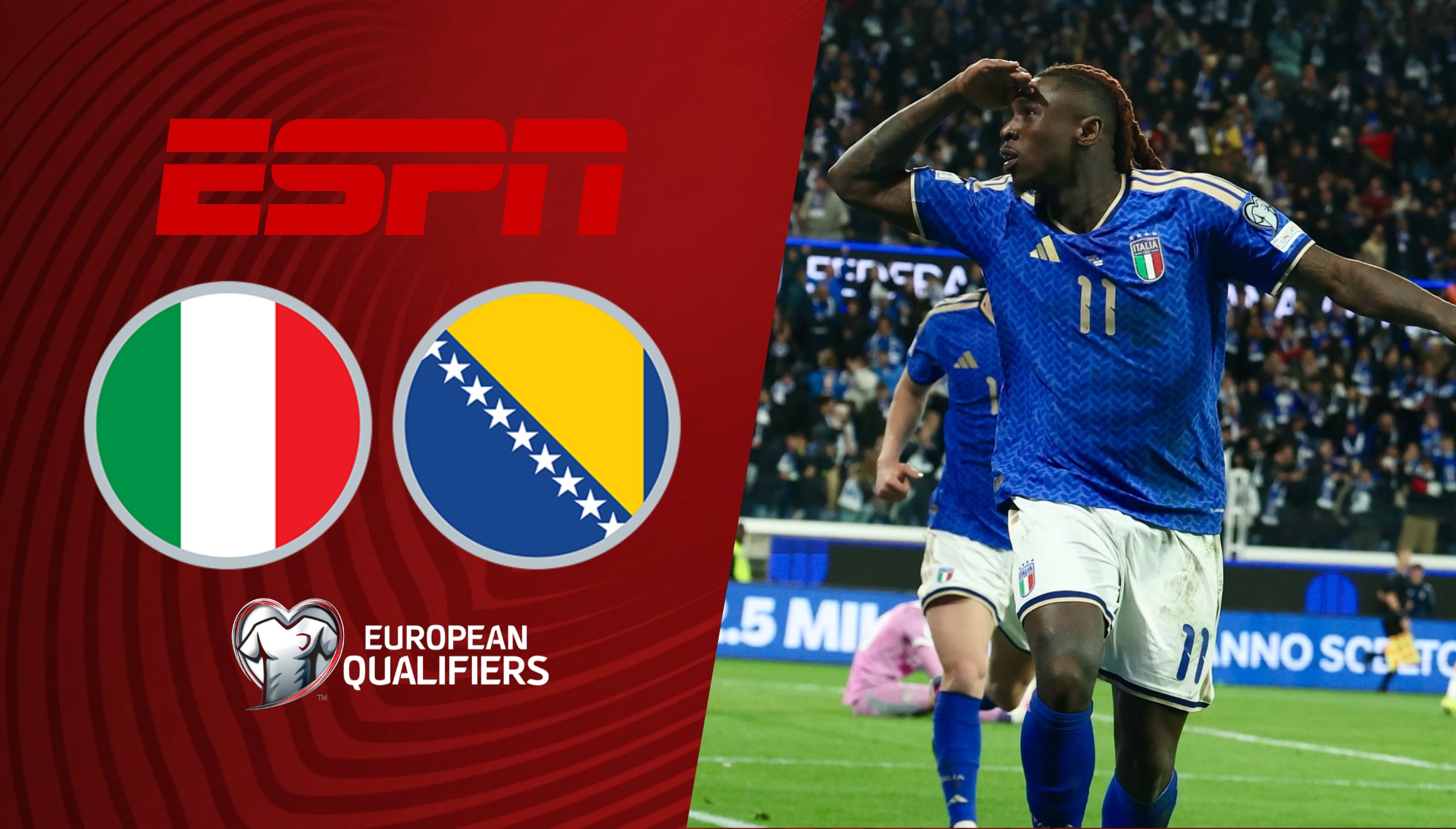 ¡Vive el repechaje por ESPN EN VIVO! Mira dónde ver el partido Italia vs. Bosnia y Herzegovina vía Fútbol TV y Disney Plus Premium Online. Disfruta de la mejor calidad para este duelo decisivo camino a la Copa del Mundo 2026. | Crédito: @azzurri / Instagram / Composición Gestión Mix