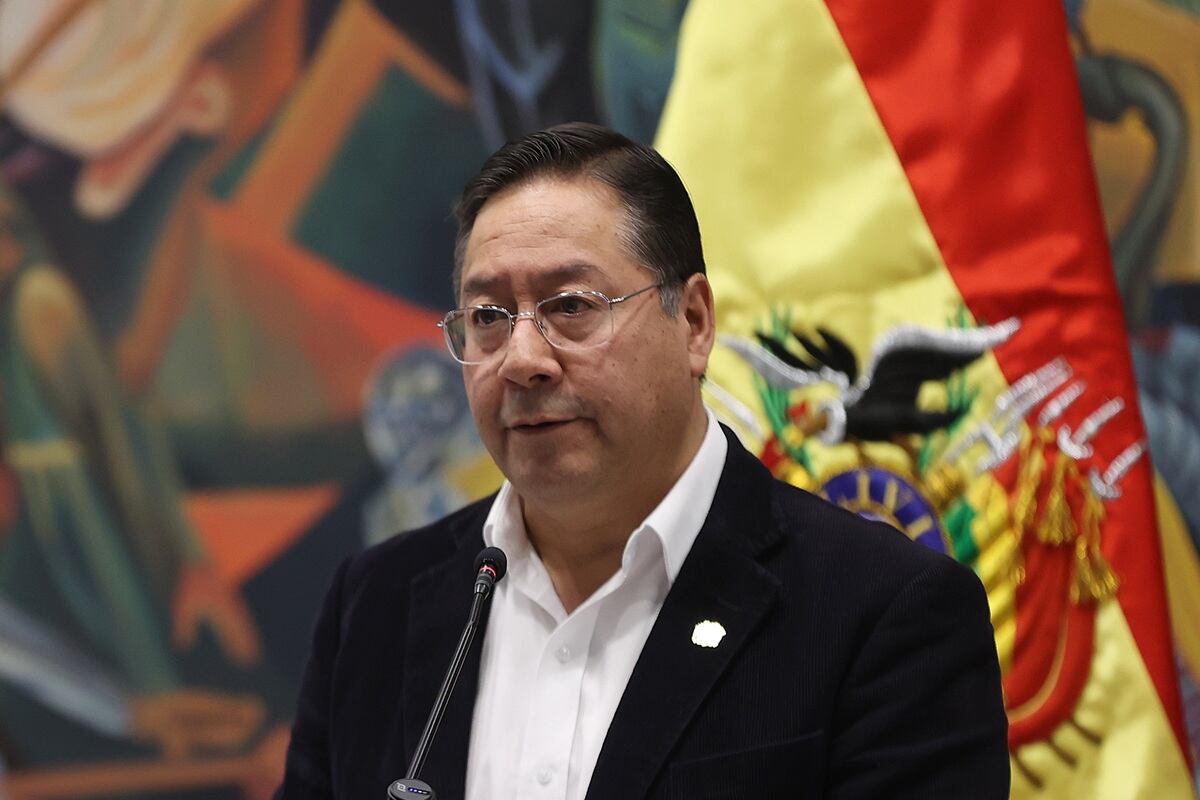 El presidente de Bolivia, Luis Arce, rechazó las declaraciones de Dina Boluarte sobre su país. (Foto de Luis Gandarillas / EFE)