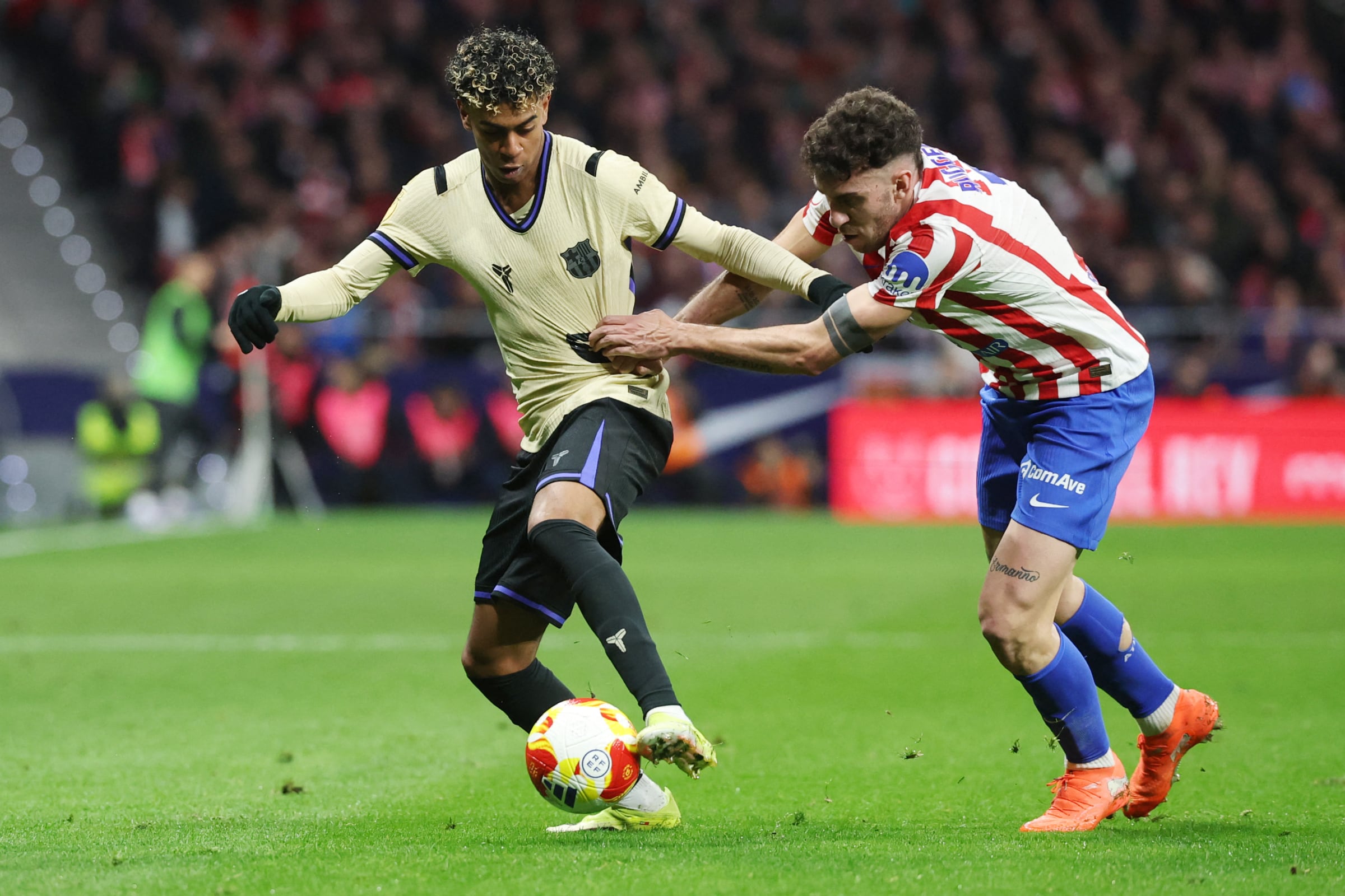 Conoce el resultado final del partido de FC Barcelona vs. Atlético de Madrid por la semifinal de vuelta de la Copa del Rey 2026. (Foto: Pierre-Philippe MARCOU / AFP)