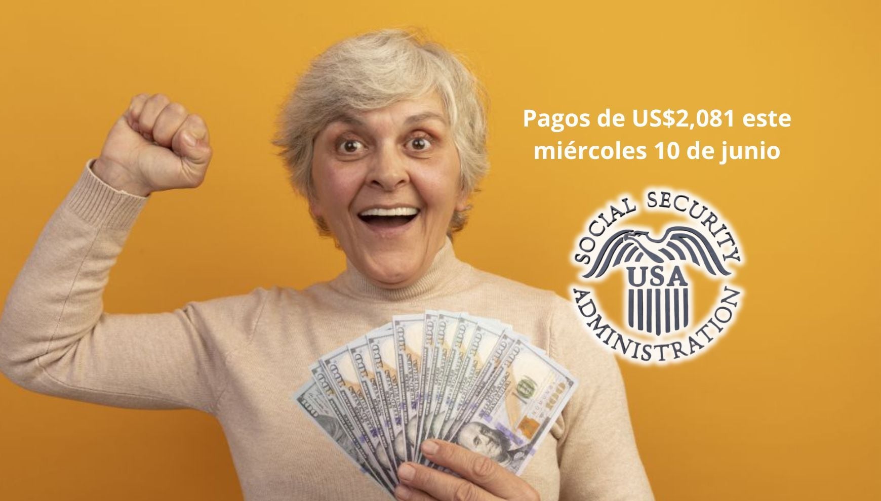 La SSA enviará este miércoles 10 de junio un pago promedio de US$2,081 a un grupo de jubilados (Foto: Freepik)